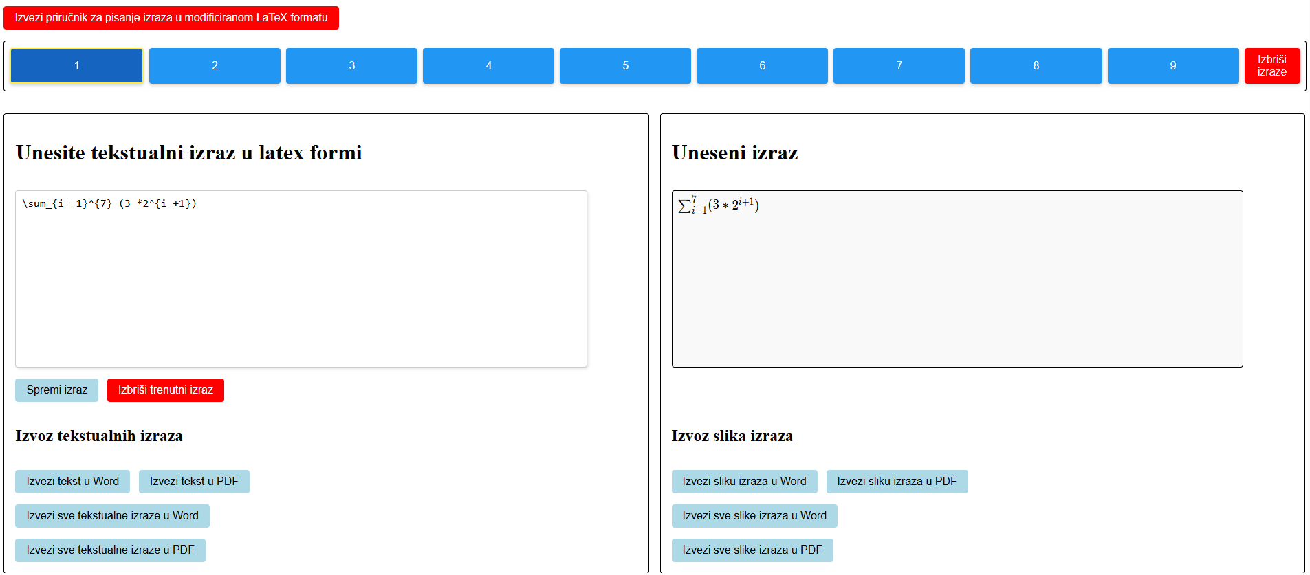 NVDA matematika za Web