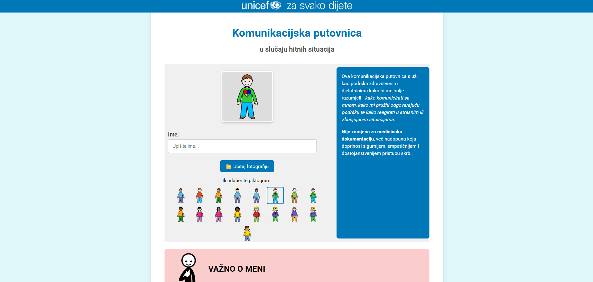 Komunikacijska putovnica za Web