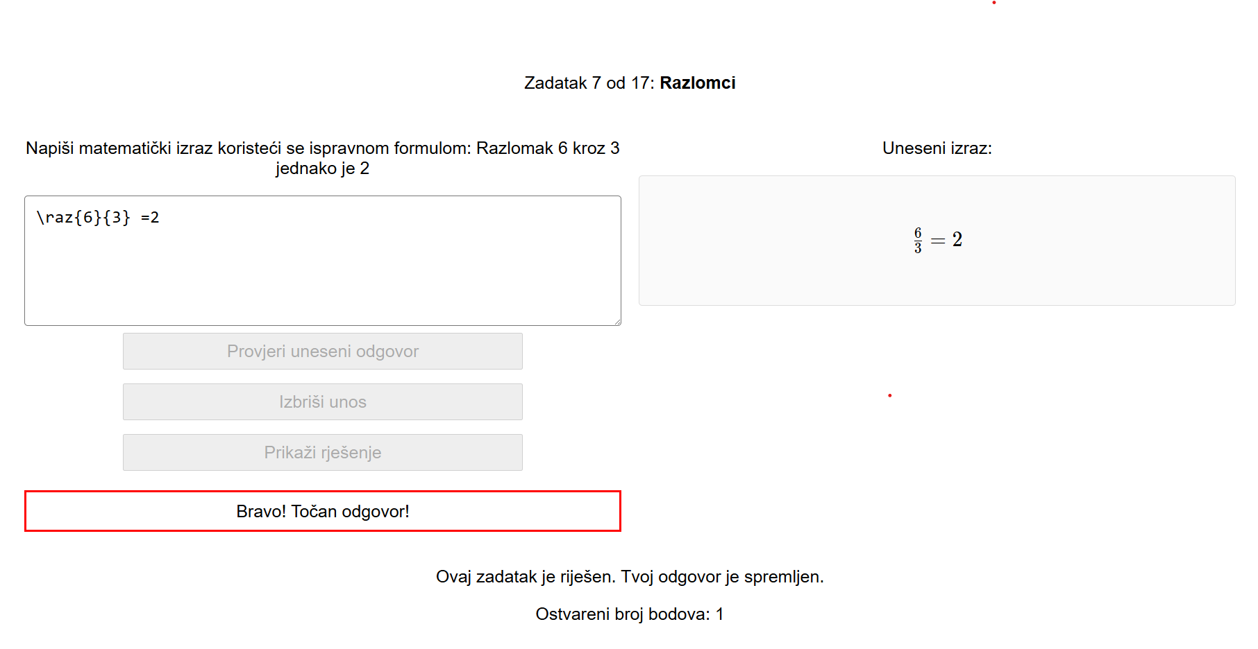 Učimo formule za Web